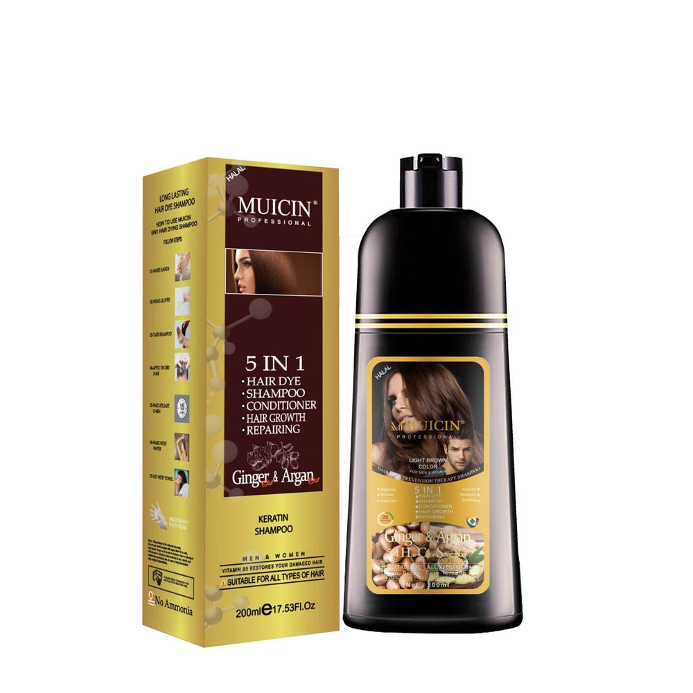 MUICIN - 5IN1 HAIR COLOR SHAMPOO GINGER & ARGAN OIL