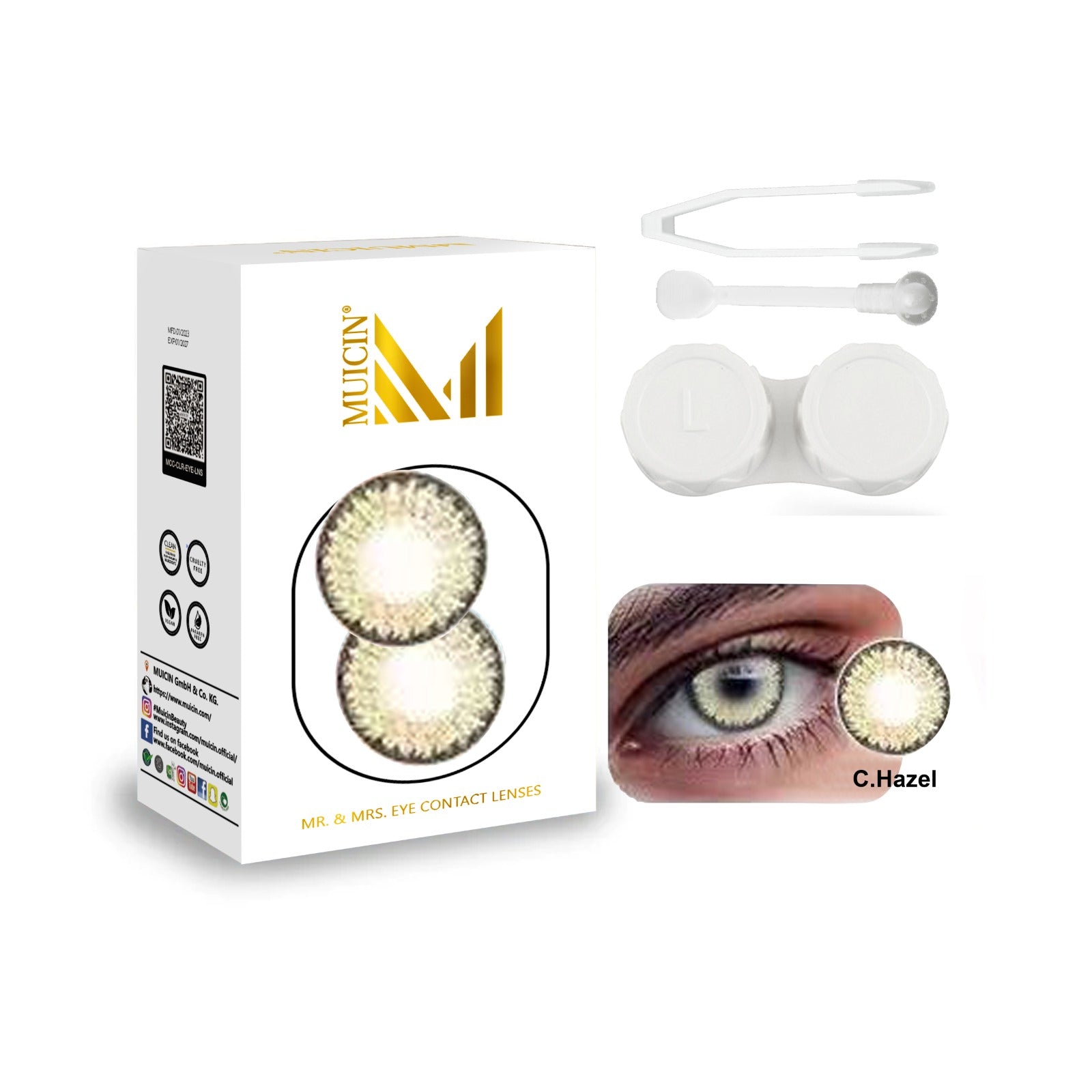 MUICIN - MR & MRS PARTY WEAR COLORED EYE CONTACT LENSES