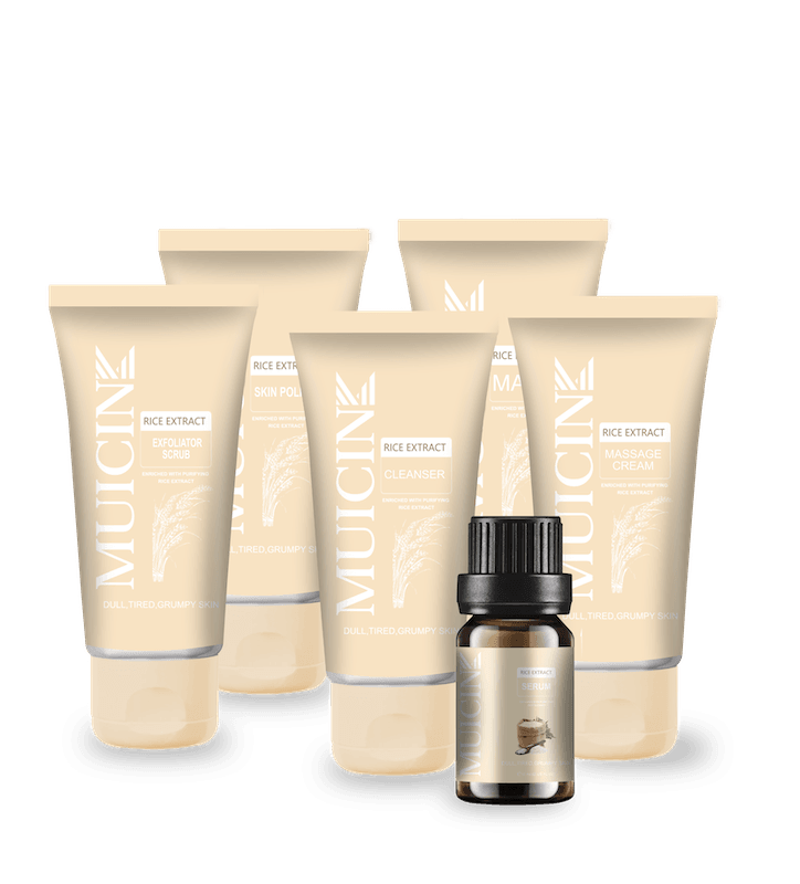 MUICIN - RICE EXTRACT FAIR & FLAWLESS FACIAL KIT