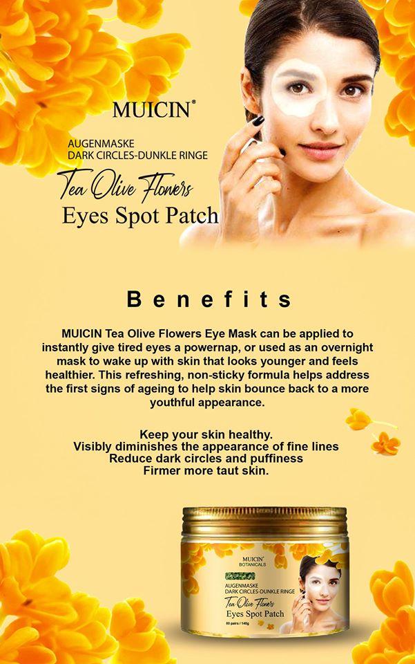 MUICIN TEA OLIVE FLOWERS EYES SPOT PATCH PAIRS 