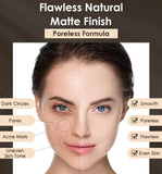 MUICIN - LUMINOUS NUDE VELVET FULL COVERAGE FOUNDATION TUBE-50 G