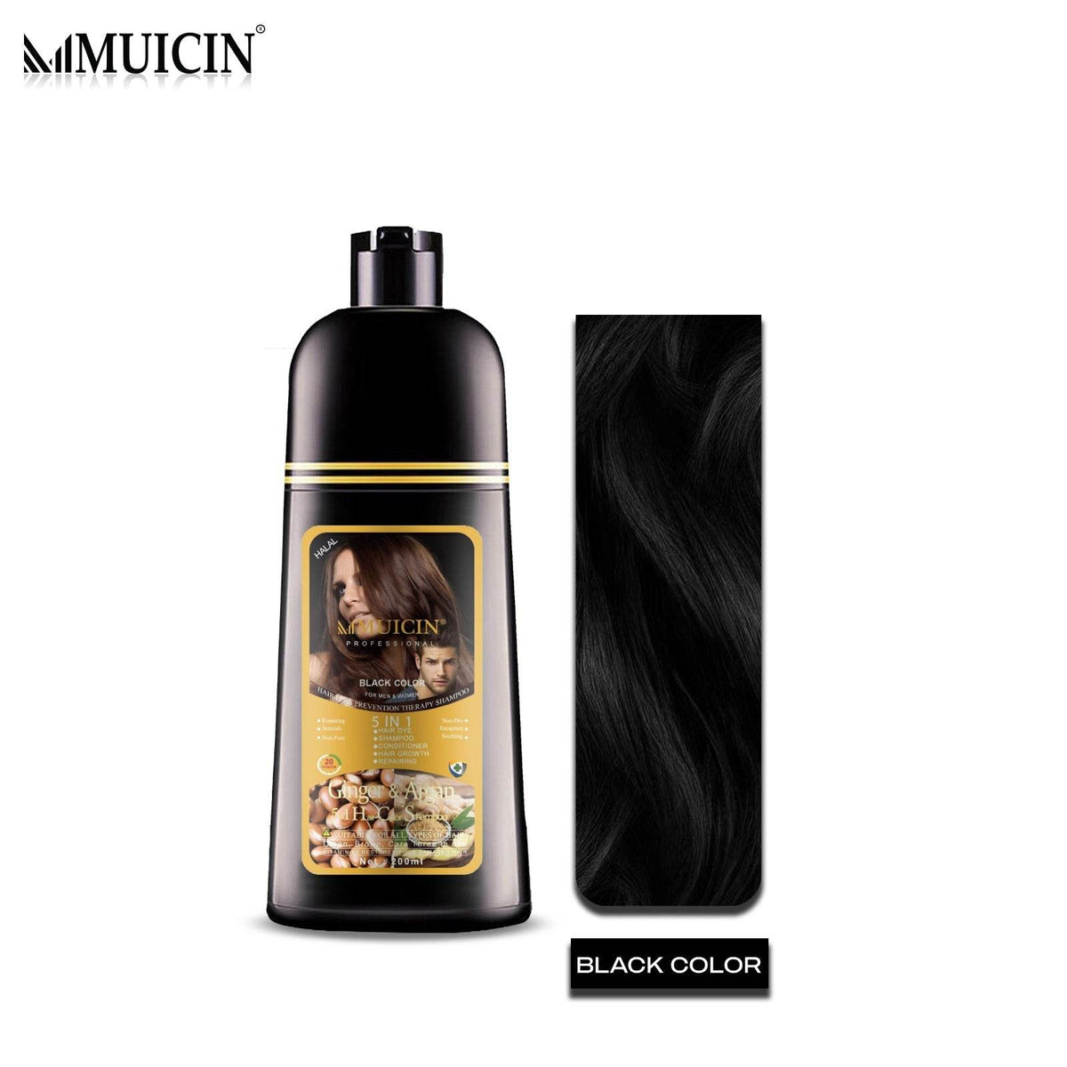MUICIN - 5IN1 HAIR COLOR SHAMPOO GINGER & ARGAN OIL