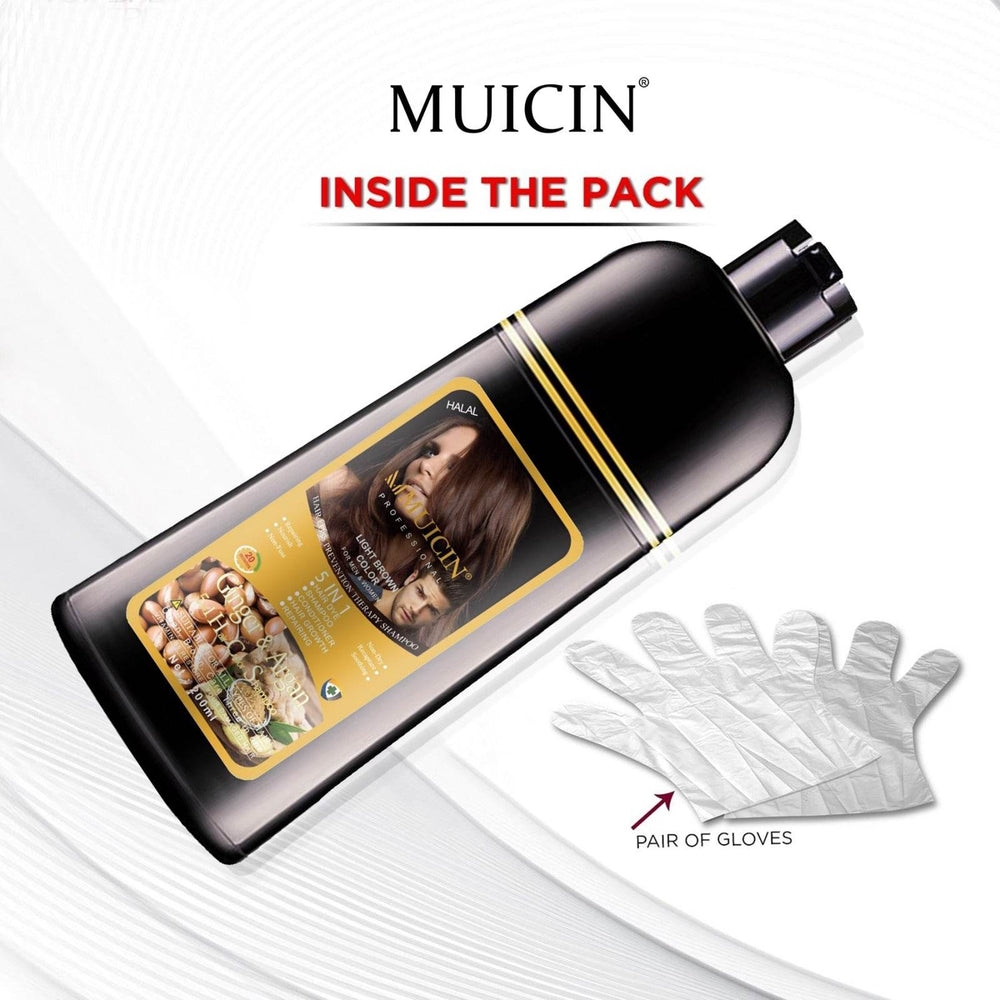MUICIN - 5IN1 HAIR COLOR SHAMPOO GINGER & ARGAN OIL