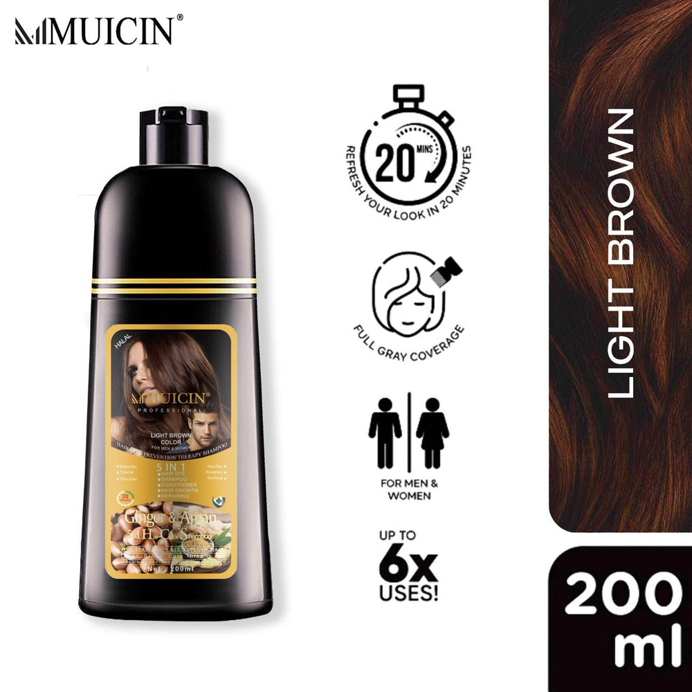 MUICIN - 5IN1 HAIR COLOR SHAMPOO GINGER & ARGAN OIL