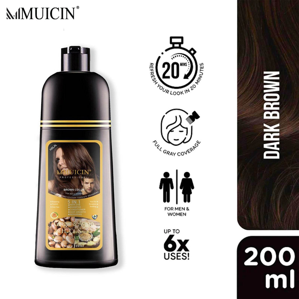MUICIN - 5IN1 HAIR COLOR SHAMPOO GINGER & ARGAN OIL