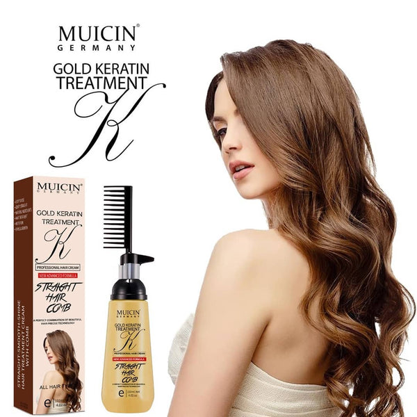 MUICIN STRAIGHT HAIR COMB GOLD KERATIN CREAM 150 