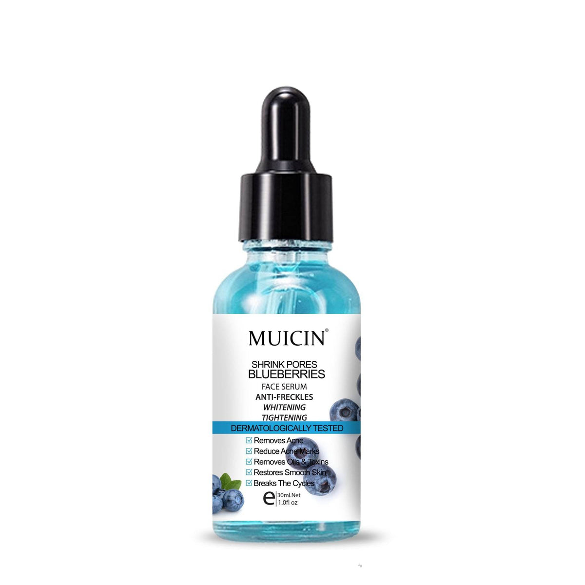 MUICIN - SHRINK PORES BLUEBERRIES FACE SERUM-30ML