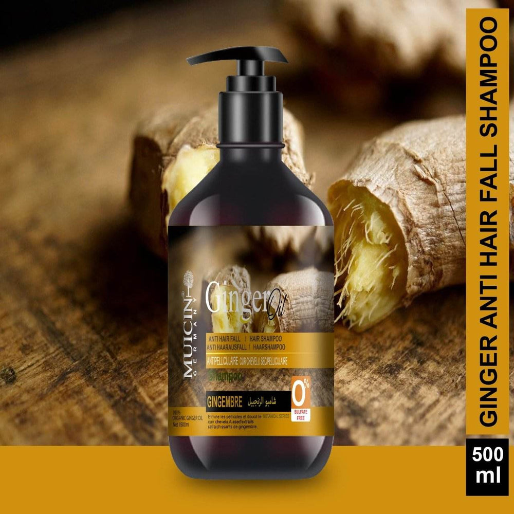 MUICIN - GINGER OIL ANTI HAIR FALL SHAMPOO-500ML