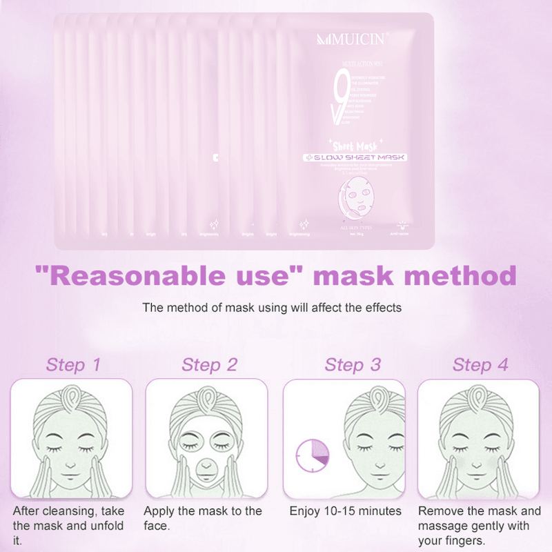 MUICIN - V9+ GLOW SHEET MASK
