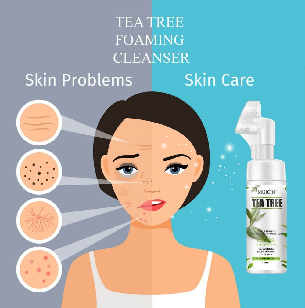 MUICIN - TEA TREE OIL BUBBLE FOAMING CLEANSER