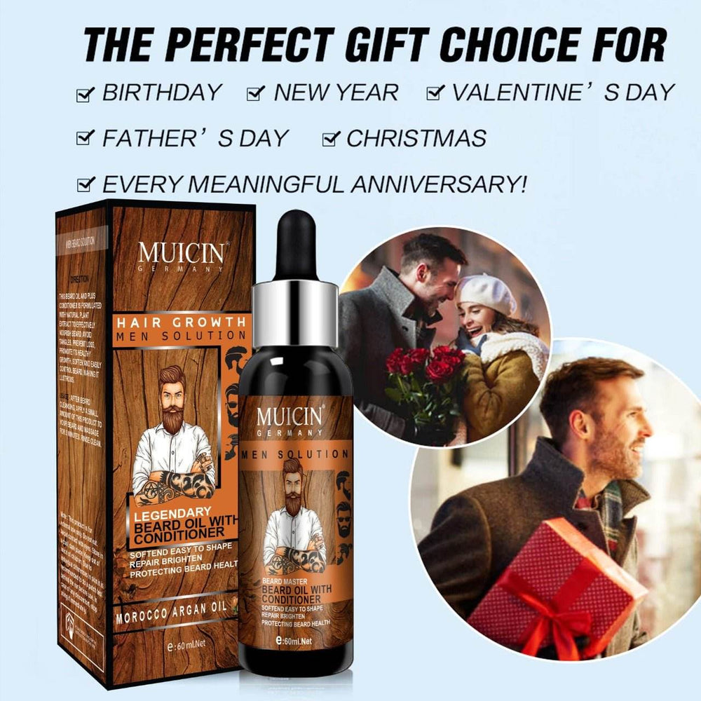 MUICIN - HAIR GROWTH BEARD OIL WITH CONDITIONER-60ML