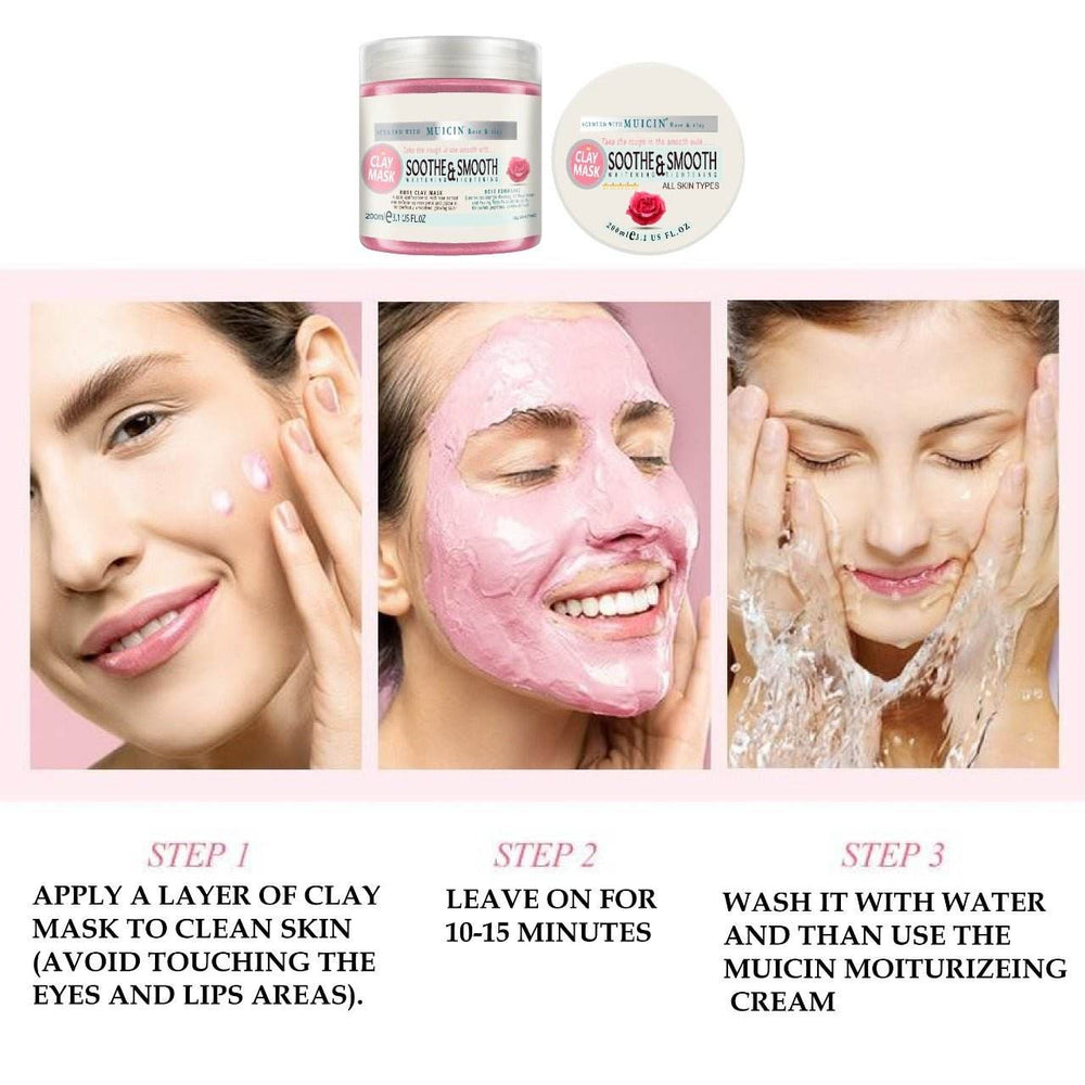 MUICIN - PINK CLAY MASK-200ML