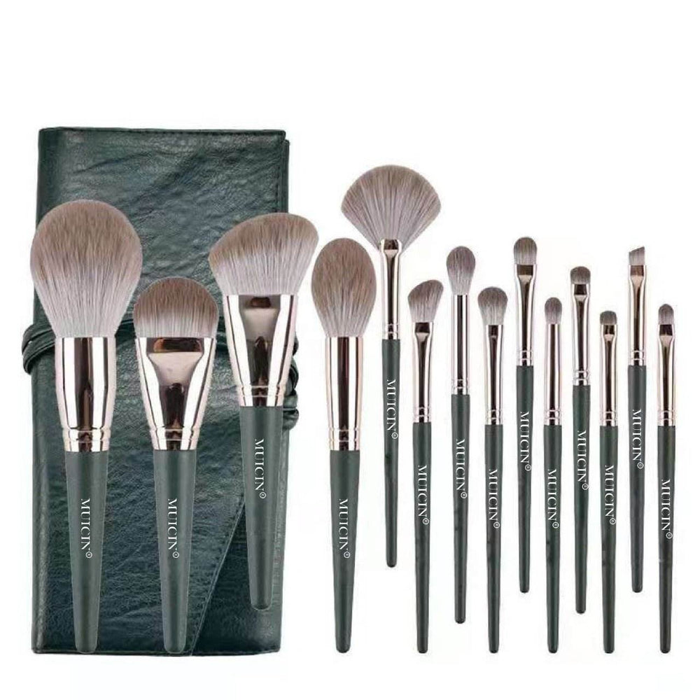 MUICIN-14 PIECES PROFESSIONAL MAKE-UP BRUSH SET + POUCH
