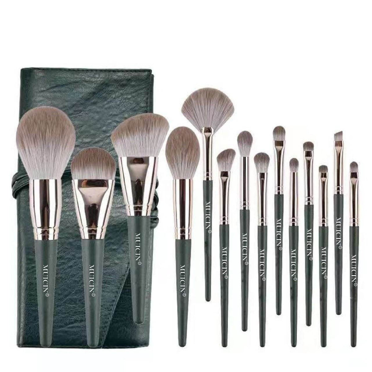 MUICIN-14 PIECES PROFESSIONAL MAKE-UP BRUSH SET + POUCH