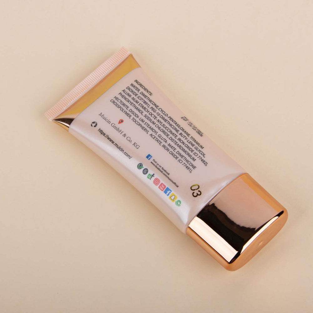 MUICIN - LUMINOUS NUDE VELVET FULL COVERAGE FOUNDATION TUBE-50 G