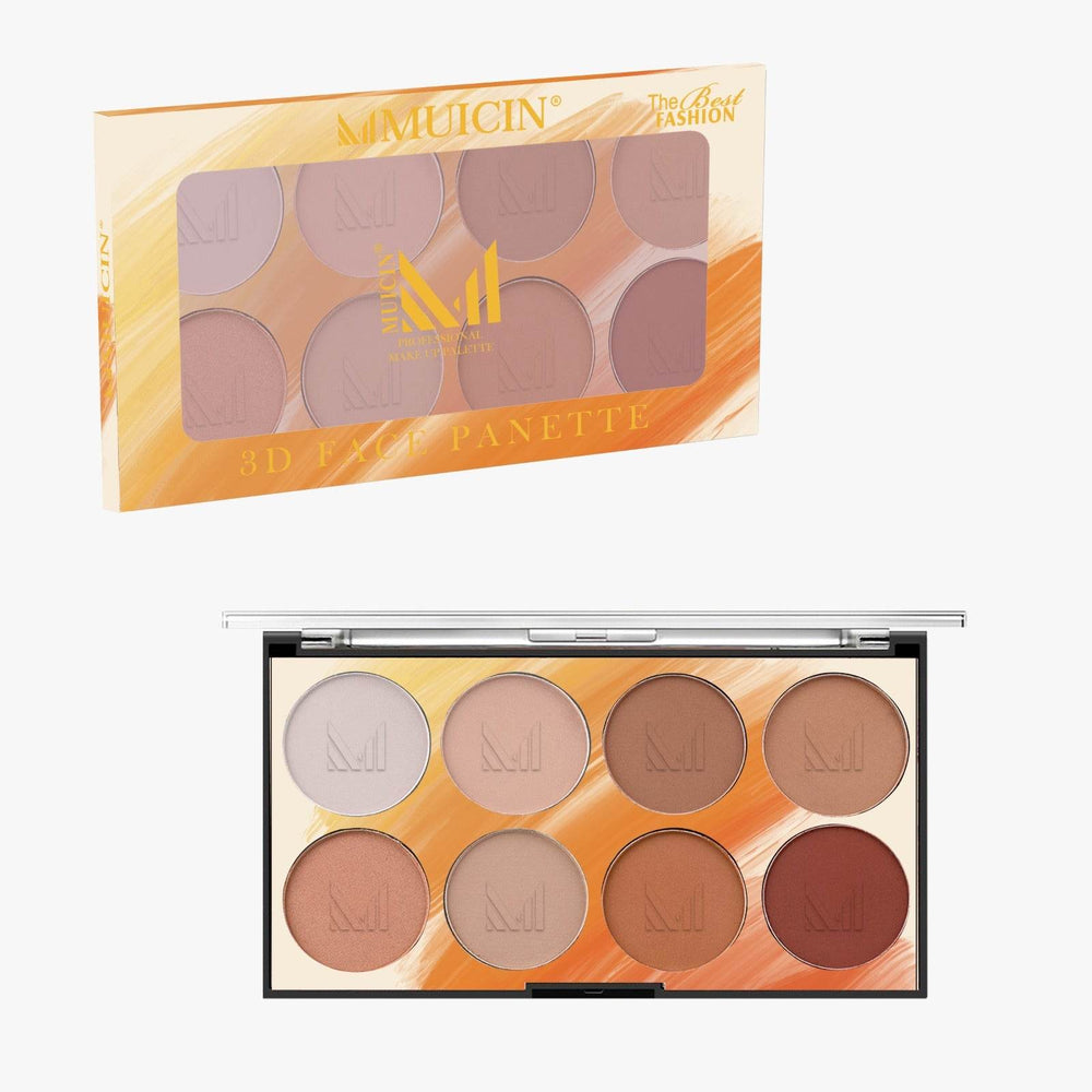 MUICIN - 3D 8 COLORS CONTOUR & HIGHLIGHTER PALETTE