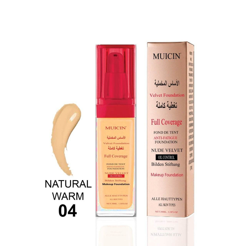 MUICIN - NUDE VELVET FULL COVERAGE FOUNDATION - 30ml